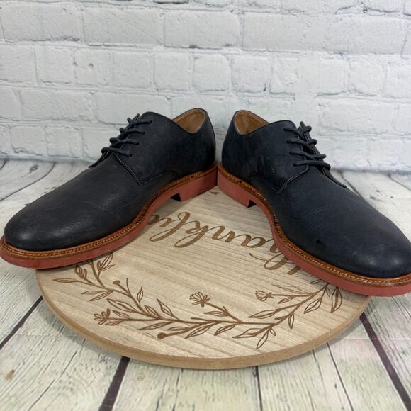 Polo Ralph Lauren Torrington NT Navy Blue Leather Oxford Bucks Size 9 D Shoes main image 5